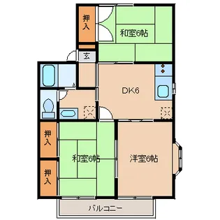 セジュール雷Ⅰ【1階】の間取り