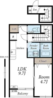 クレストⅦ【2階】の間取り