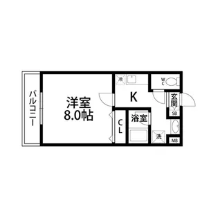 ヴィラ・ラレーヌ【303号室】の間取り