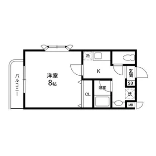 ヴィラ・ラレーヌ【301号室】の間取り