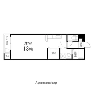 COTTAGE ROSE【2階】の間取り