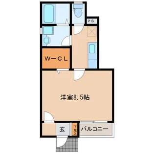 1Kの間取り画像