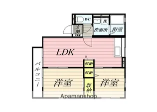 シティハイム手倉田【1階】の間取り