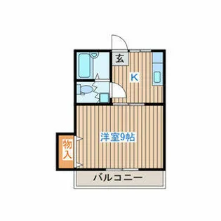 コーポKⅢ【1階】の間取り