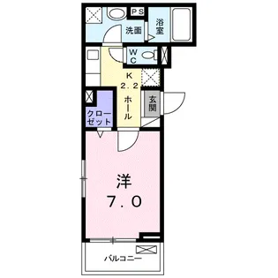 ヴィラ柏木Ⅱ【2階】の間取り