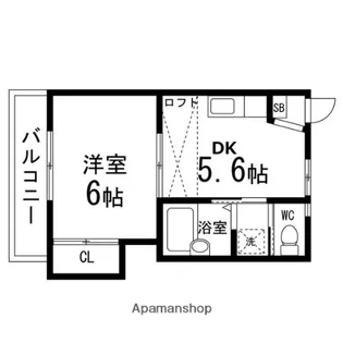 T&TーOKINO【203号室】の間取り