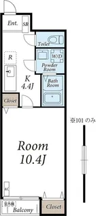 クレストⅥ【1階】の間取り