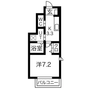 CHATEAUBRIAND(シャトーブリアン)長町【1階】の間取り