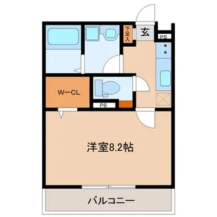 クラージュY・S【1階】の間取り