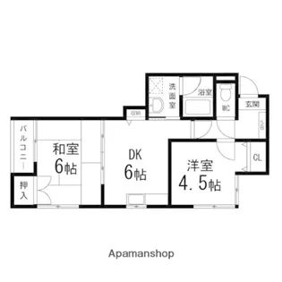 ヴィラ・フローラⅠ【203号室】の間取り