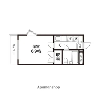 クレージェ原町【301号室】の間取り