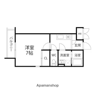 SOLEADO中野栄【203号室】の間取り