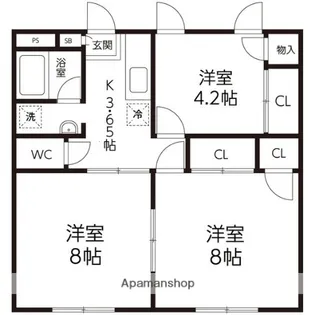 メゾン高砂NO4【103号室】の間取り