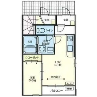カーサ・グランデ(植松)【1階】の間取り