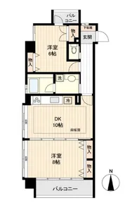 シエナ仙台Ⅱ【3階】の間取り