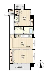 シエナ仙台Ⅱ【4階】の間取り