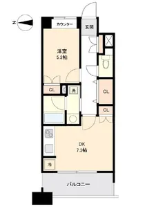 グランカーサ仙台五橋【16階】の間取り