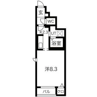 上野ハイツ【107号室】の間取り