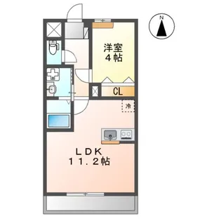 ユ シェルポン【2階】の間取り