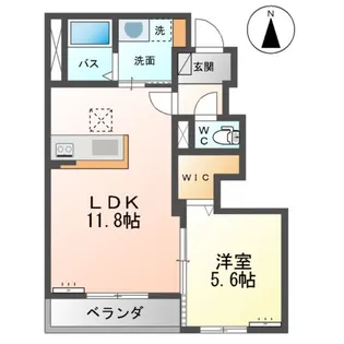 LONGRIVER四郎丸【1階】の間取り