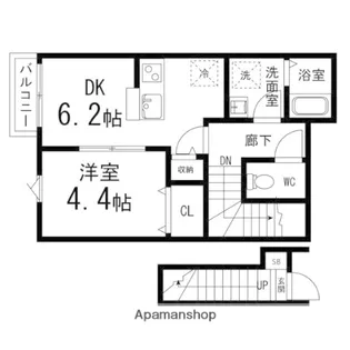 メゾン・ル・バールⅢ【205号室】の間取り