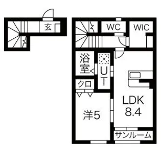 セレッソ袖野田【2階】の間取り