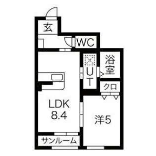 セレッソ袖野田【1階】の間取り