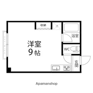 菅原ビル(荒町)【201号室】の間取り