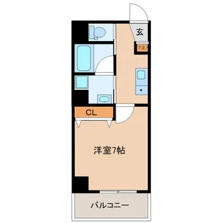 1Kの間取り画像
