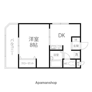 ビバ・サンテ【30D号室】の間取り