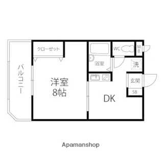 ビバ・サンテ【10A号室】の間取り