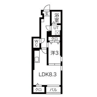 WAVE GARDEN(ウェーブ・ガーデン)【1階】の間取り