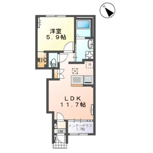 フォレストサイド【1階】の間取り