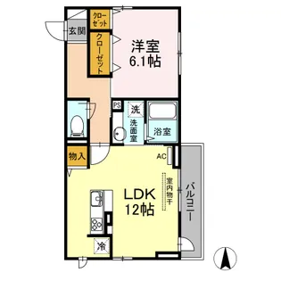 イーストナイン【2階】の間取り