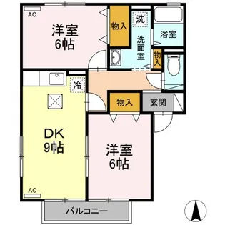 グリーンコート ABC【1階】の間取り