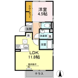 エクセラン A【1階】の間取り