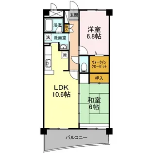 グランウィング【6階】の間取り
