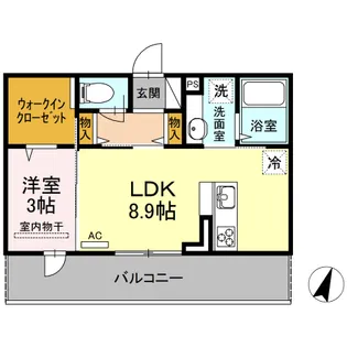 ボヌール F【3階】の間取り