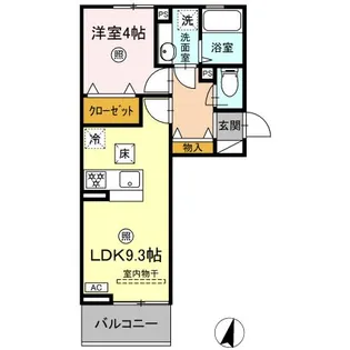 ボヌール F【1階】の間取り