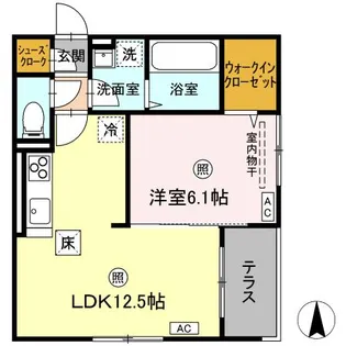 DーROOM 栄2丁目【1階】の間取り