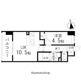 ディークレスト太子堂駅前 West【0603号室】の間取り