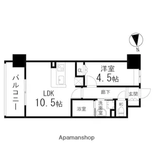 ディークレスト太子堂駅前 East【0207号室】の間取り