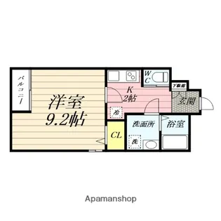 アスコット新寺【3階】の間取り