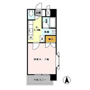 アムールシャトー【3階】の間取り