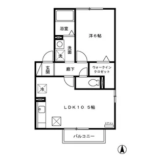 レピィナード Ⅱ【1階】の間取り