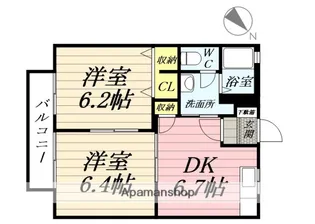 サンフォレスト1番館【2階】の間取り