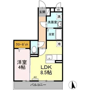 パレス イースト【3階】の間取り