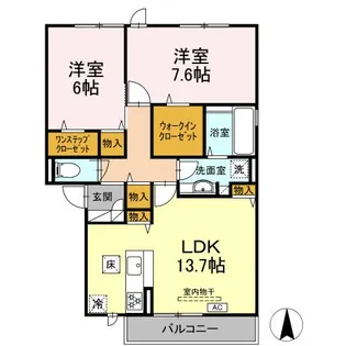 RE・EARTHの杜 はな【1階】の間取り