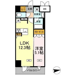 IS二十人町【7階】の間取り