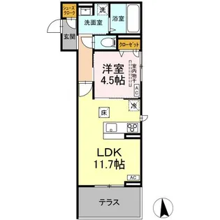フィオレンテ 長町南【1階】の間取り